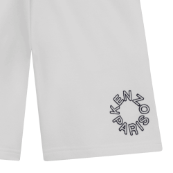 BERMUDA EN MOLLETON KENZO KIDS ENFANT – CONFORT & ÉLÉGANCE  KENZO KIDS blanc