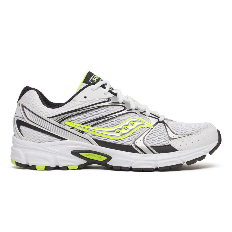 Baskets SAUCONY Ride Millennium blanches et jaunes