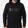 Sweat à capuche Homme en coton – Logo tendance Soody BOSS noir