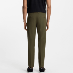Pantalon Slim Homme en tissu stretch déperlant T_Commuter-Slim HUGO vert