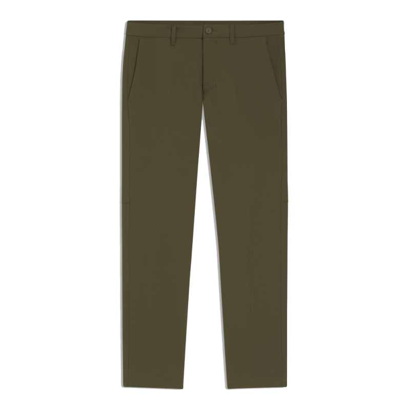 Pantalon Slim Homme en tissu stretch déperlant T_Commuter-Slim HUGO vert