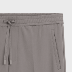 Pantalon Tapered en tissu stretch déperlant Homme T_Flex HUGO BOSS Gris
