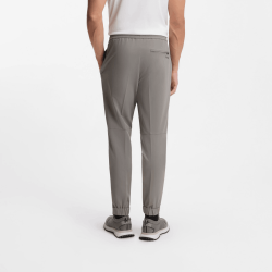 Pantalon Tapered en tissu stretch déperlant Homme T_Flex HUGO BOSS Gris
