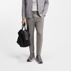 Pantalon Tapered en tissu stretch déperlant Homme T_Flex HUGO BOSS Gris