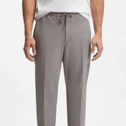 Pantalon Tapered en tissu stretch déperlant Homme T_Flex HUGO BOSS Gris