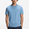 T-shirt Regular  en coton stretch avec logo contrastant  TEE HUGO BOSS bleu clair