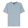 T-shirt  Homme Col Rond en Coton Flammé Doux – Style Casual HUGO BOSS bleu clair