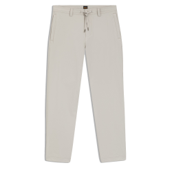 Chino Tapered coupe droite en tissu stretch Chino_ST_DS HUGO BOSS gris clair
