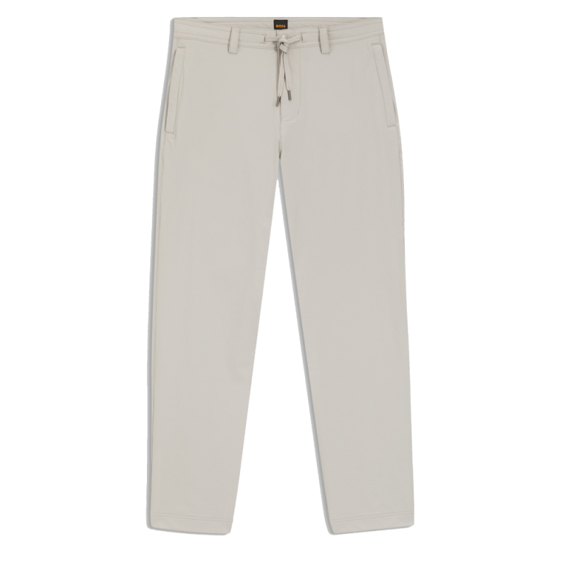 Chino Tapered coupe droite en tissu stretch Chino_ST_DS HUGO BOSS gris clair