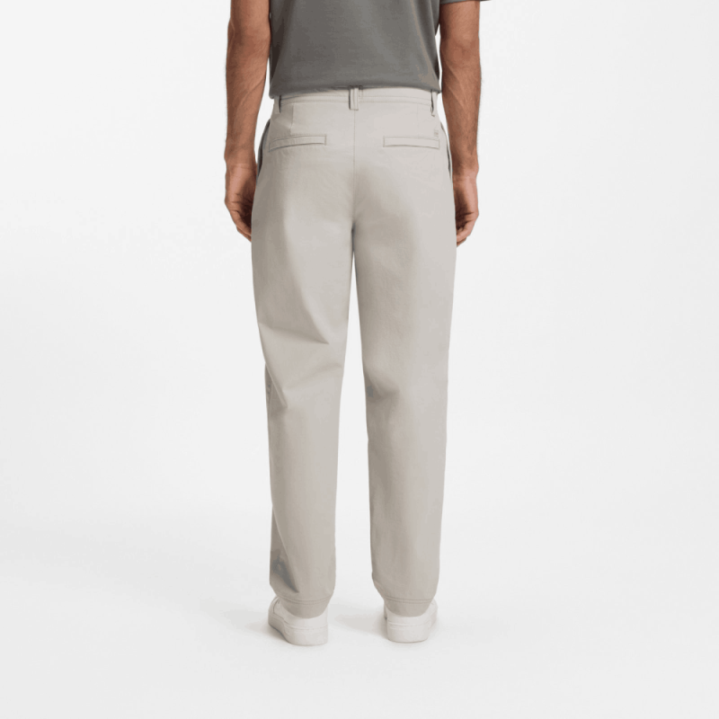 Chino Tapered coupe droite en tissu stretch Chino_ST_DS HUGO BOSS gris clair