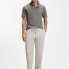 Chino Tapered coupe droite en tissu stretch Chino_ST_DS HUGO BOSS gris clair