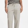 Chino Tapered coupe droite en tissu stretch Chino_ST_DS HUGO BOSS gris clair