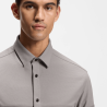 Chemise Décontractée en Tissu Gaufré ST_Tour Waffle L- HUGO BOSS gris clair