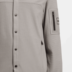 Chemise Décontractée en Tissu Gaufré ST_Tour Waffle L- HUGO BOSS gris clair