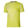 T-Shirt CORE GRAPHIC SHORT SLEEVE TEE -Technologie DryLite & Détails Réfléchissants Mizuno jaune