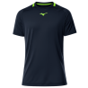 T-Shirt TENNIS TEE -DynamotionFit & Tissu Technique Mizuno noir