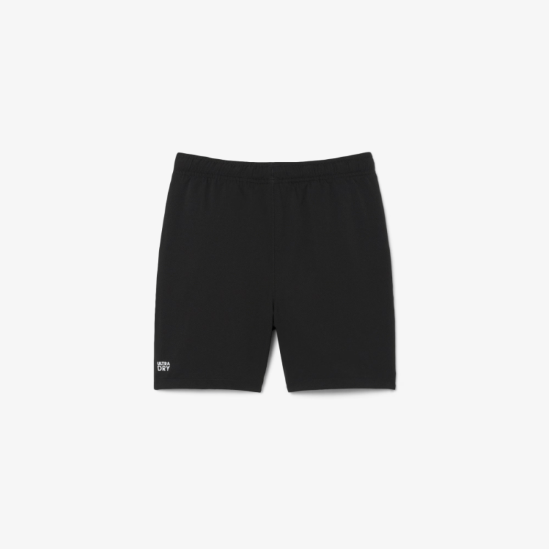 Short Sport Taffetas Diamanté  Léger et Confortable -Lacoste noir
