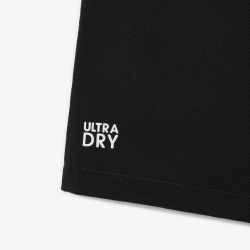 Short Sport  en Taffetas Diamanté Léger avec Taille Élastique et Poches Latérales -Lacoste noir