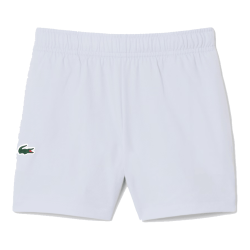 Short Sport  en Taffetas Diamanté Léger avec Taille Élastique et Poches Latérales -Lacoste bleu clair
