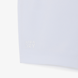 Short Sport  en Taffetas Diamanté Léger avec Taille Élastique et Poches Latérales -Lacoste bleu clair