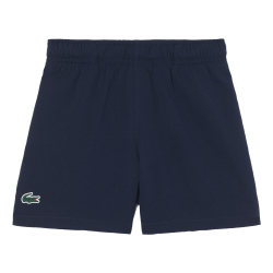 Short Sport  en Taffetas Diamanté Léger avec Taille Élastique et Poches Latérales -Lacoste bleu nuit