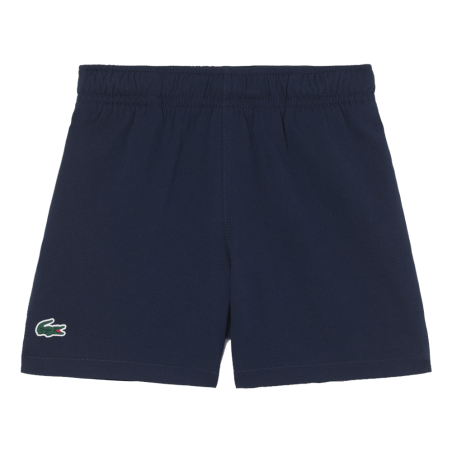 Short Sport  en Taffetas Diamanté Léger avec Taille Élastique et Poches Latérales -Lacoste bleu nuit