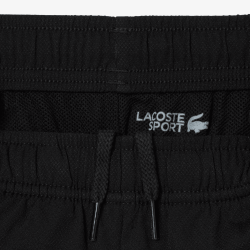 Short Sport taffetas diamanté color-block avec Taille Élastique et Poches -Lacoste noir