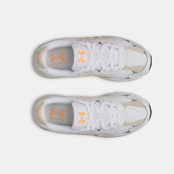 Baskets Under Armour Tech Runner Blanches et Roses