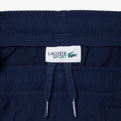 Short Sport Rayé  Enfant en Taffetas - Léger et Résistant -Lacoste bleu nuit/orange