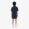 Short de sport garçon  en taffetas léger avec taille élastique et poches-Lacoste bleu nuit