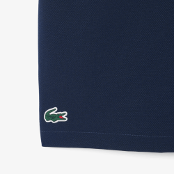 Short de sport garçon  en taffetas léger avec taille élastique et poches-Lacoste bleu nuit