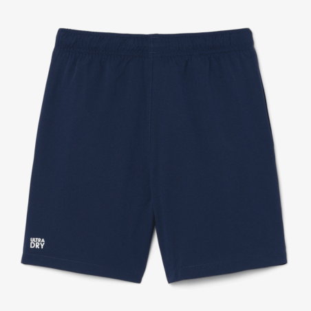 Short de sport garçon Lacoste en polyester recyclé | DM Sports