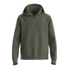 Sweat à capuche zippé en coton stretch avec logo Saggy BOSS vert