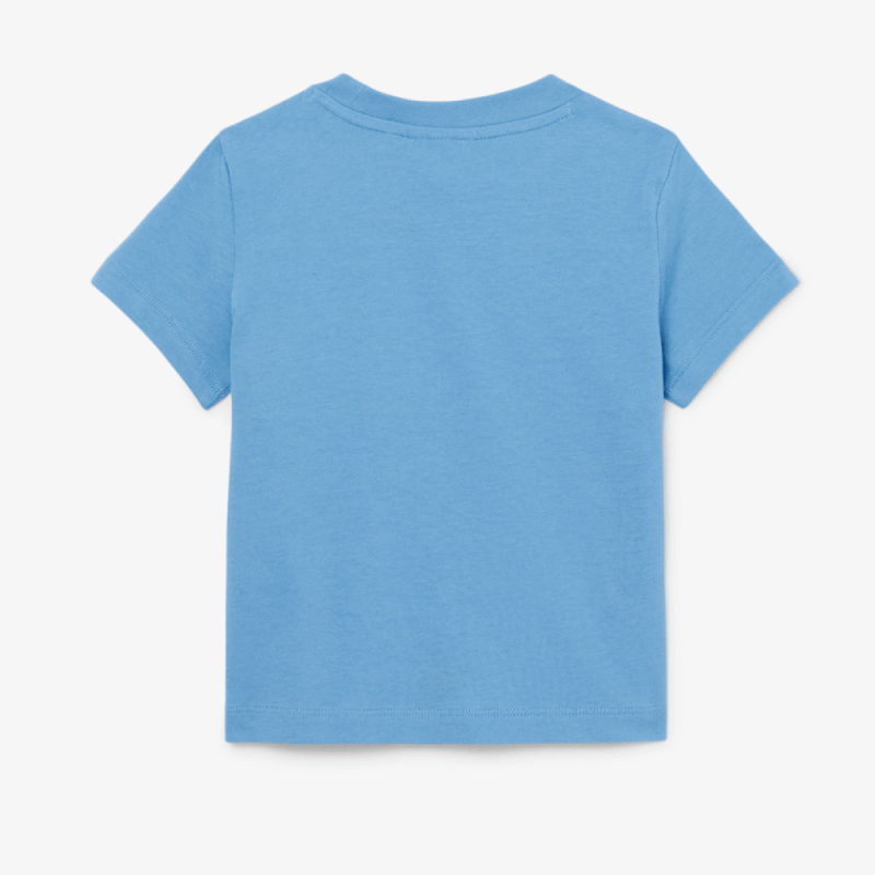 T-shirt en coton colorblock confortable, respirant et stylé -Lacoste  bleu/blanc