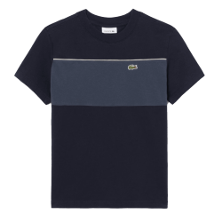 T-shirt en coton colorblock confortable, respirant et stylé -Lacoste  noir