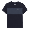 T-shirt en coton colorblock confortable, respirant et stylé -Lacoste  noir