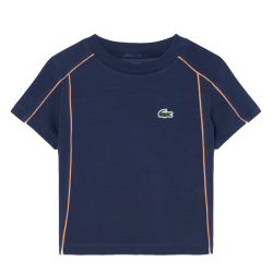 T-shirt Sport  Ultra Dry pour Enfant  avec Imprimé Crocodile au Dos -Lacoste  bleu nuit