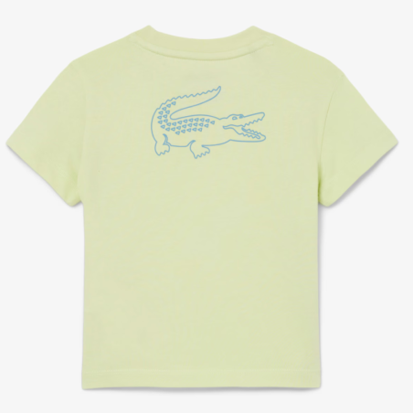 T-shirt Sport  Ultra Dry pour Enfant  avec Imprimé Crocodile au Dos -Lacoste  vert