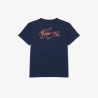 T-shirt Sport  Ultra Dry pour Enfant  avec Imprimé Crocodile au Dos -Lacoste  bleu nuit