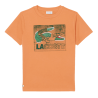 T-shirt en coton imprimé graphique Confortable Sportswear avec Crocodile Brodé-Lacoste  Orange