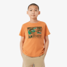 T-shirt en coton imprimé graphique Confortable Sportswear avec Crocodile Brodé-Lacoste  Orange