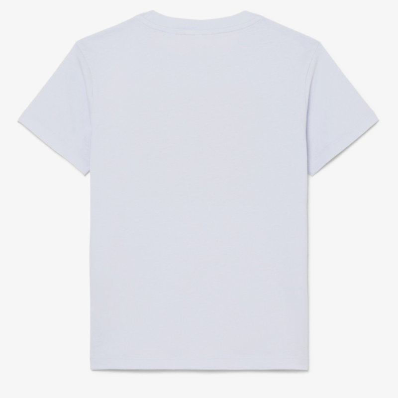 T-shirt en coton imprimé graphique Confortable Sportswear avec Crocodile Brodé-Lacoste  bleu clair