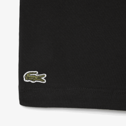 T-shirt en coton brodé confortable, respirant et stylé -Lacoste  noir