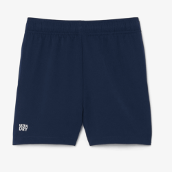 Short Enfant Diamond Taffeta – Léger, Respirant et Hydrofuge -Lacoste bleu nuit