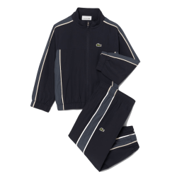 Ensemble de survêtement  Enfant Colorblock Veste Zippée & Pantalon Effilé -Lacoste noir
