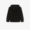 Sweatshirt à capuche mixte molleton enfant avec poche LACOSTE noir