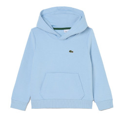 Sweatshirt à capuche mixte molleton enfant avec poche LACOSTE bleu