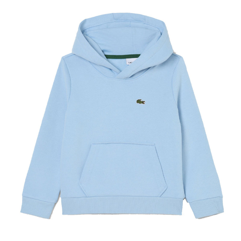 Sweatshirt à capuche mixte molleton enfant avec poche LACOSTE bleu