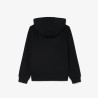 Sweatshirt à capuche mixte molleton enfant avec poche LACOSTE noir