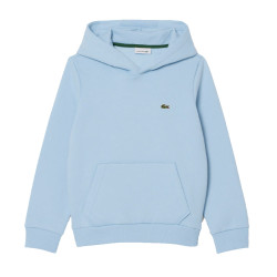 Sweatshirt à capuche mixte molleton enfant avec poche LACOSTE bleu